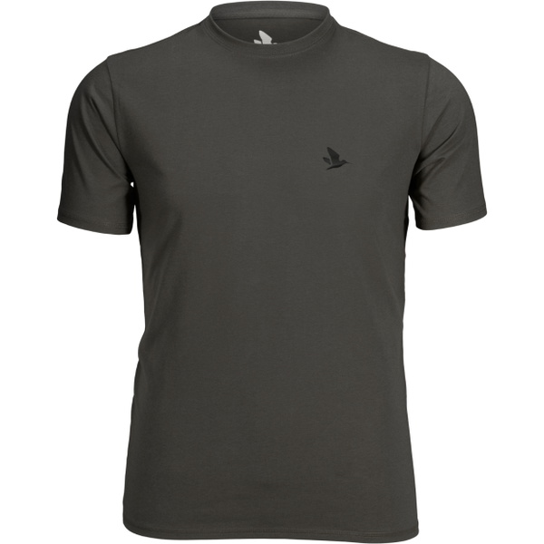 2025 Seeland Heren Outdoor 2-Pack T-Shirt 16020591 - Granit / Pine Green